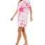 Jaclyn Intimates Super-soft Short Sleeve Sleep Shirt Daydream Tie Dye White