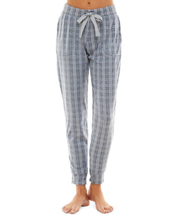 Jaclyn Intimates Whisper Luxe Jogger Pajama Pants British Plaid thumbnail 1