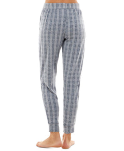 Jaclyn Intimates Whisper Luxe Jogger Pajama Pants British Plaid thumbnail 3