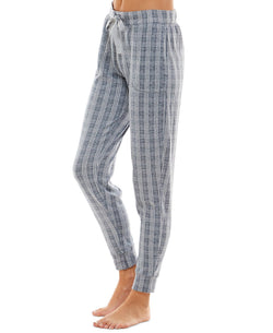 Jaclyn Intimates Whisper Luxe Jogger Pajama Pants British Plaid thumbnail 4