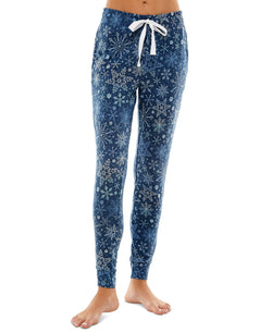 Jaclyn Intimates Whisper Luxe Lounge Jogger Pants Dip Dye Blue thumbnail 2