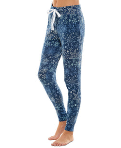Jaclyn Intimates Whisper Luxe Lounge Jogger Pants Dip Dye Blue thumbnail 3