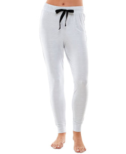 Jaclyn Intimates Yummy Jogger Pajama Pants Damsel White thumbnail 4