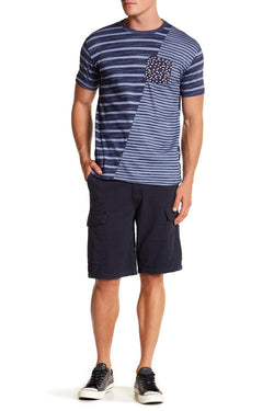 Jeffrey Banks Solid Navy Cargo Short thumbnail 3