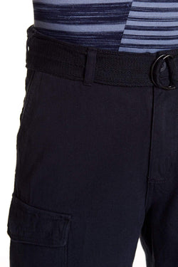 Jeffrey Banks Solid Navy Cargo Short thumbnail 4