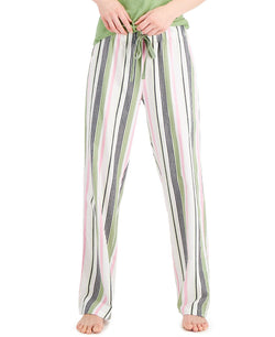 Jenni Cotton Pajama Pants Variegated Strp thumbnail 1