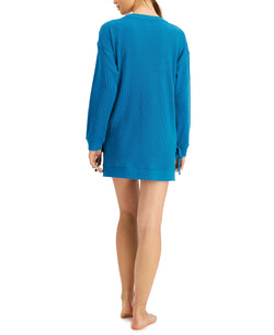 Jenni Cotton Waffle Pajama Tunic Celestial thumbnail 2
