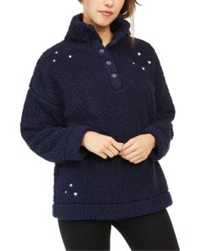 Jenni Faux Sherpa Cozy Pullover
