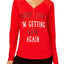 Jenni Graphic Print Henley in Coal Again Red