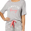 Jenni Graphic Print Lounge Tee in Vacay Grey