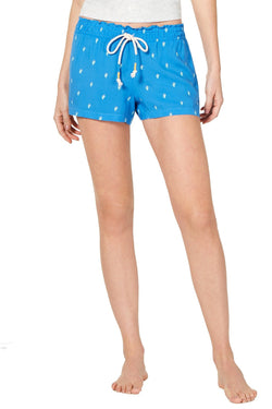 Jenni Lightweight Lounge Short in Blue Cactus thumbnail 2