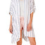 Jenni Lightweight Short Sleeve Wrap in Coastal Stripe