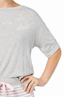 Jenni Lounge Tee in You Had Me At Sleep Grey thumbnail 3