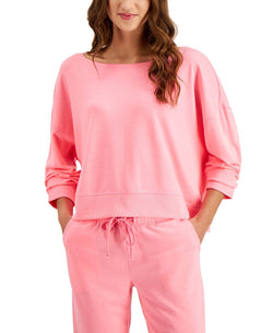 Jenni On Repeat Super Soft Crew Sleep Top Pink Fun thumbnail 2