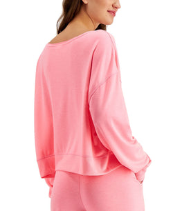 Jenni On Repeat Super Soft Crew Sleep Top Pink Fun thumbnail 3