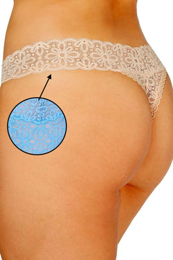 Jenni PLUS Lace Thong in Marina thumbnail 3