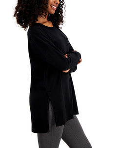 Jenni Pajama Tunic Top Deep Black thumbnail 2