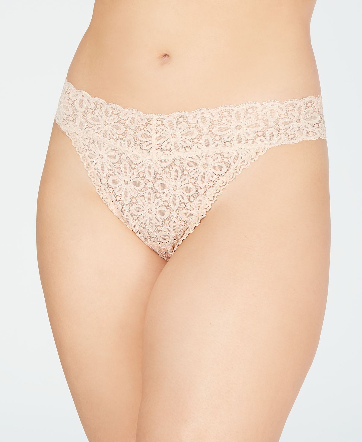 Jenni Plus One Lace Thong Underwear Chai