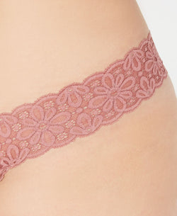 Jenni Plus One Lace Thong Underwear Mauve thumbnail 3