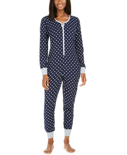 Jenni Printed Thermal One Piece Pajama Electric Dots thumbnail 1