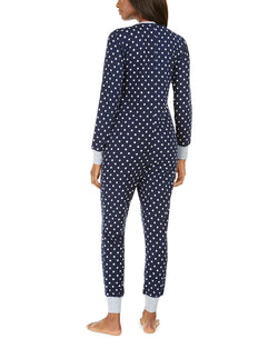 Jenni Printed Thermal One Piece Pajama Electric Dots thumbnail 3