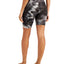 Jenni Ribbed Bike Shorts Black Tie Dye