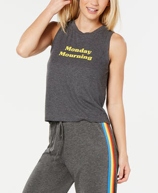Jenni Ribbed Pajama Tank Top Monday Mourning