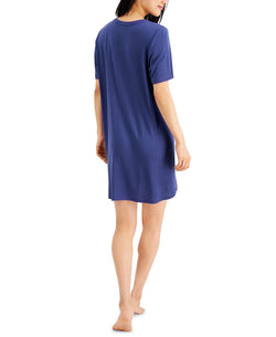 Jenni Short Sleeve Printed Sleep Shirt Good Vibes thumbnail 3