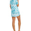 Jenni Short Sleeve Printed Sleep Shirt Turquoise Sea