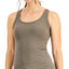 Jenni Solid Ribbed Tank Top Olive