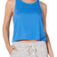 Jenni Stitch Trim Tank Top in Cornflower