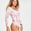 Jenni Style Not Long-sleeve Bodysuit Marble - Rose