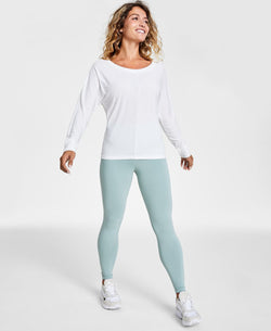 Jenni Style Not Super-soft Long-sleeve Top Washed White thumbnail 2