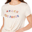 Jenni Twist Front Lounge Top in 'Beach Por Favor'