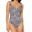 Jessica Simpson Cool Cat Printed Tassel Tie One-piece Swimsuit Leopard Multi