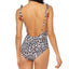 Jessica Simpson Cool Cat Printed Tassel Tie One-piece Swimsuit Leopard Multi