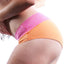 Jezebel Orange & Pink Cheeky Brief