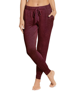 Jockey Luxe Lounge Ribbed Sleepwear Jogger Pants Crushed Cranberry thumbnail 1