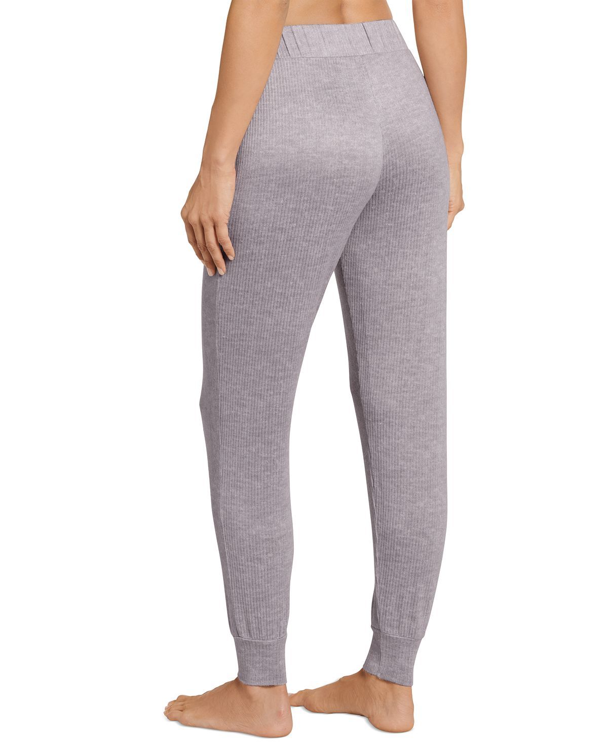 Jockey Luxe Lounge Ribbed Sleepwear Jogger Pants Mild Grey Heather