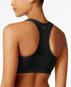 Jockey Sport Removable Cup Seamless Bra 6997 Charcoal thumbnail 1