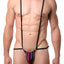 Joe Snyder Black/Neon-Striped Candy Body-Suit