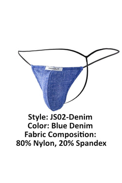 Joe Snyder Blue Denim G-String thumbnail 3