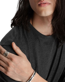 John Varvatos Collection Long-sleeve Slim Fit Tee Dark Gray Heather thumbnail 3
