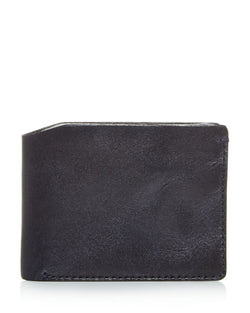 John Varvatos Star Usa Bushwick Leather Bi-fold Wallet Navy thumbnail 1