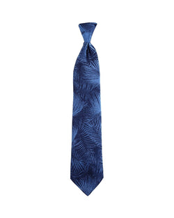 John Varvatos Star Usa Palm-leaf Classic Silk Tie Stream Blue thumbnail 2