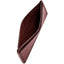 John Varvatos Star Usa Scored Leather Card Case Burgundy