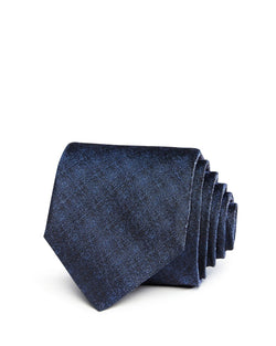 John Varvatos Star Usa Tonal Grid Classic Tie Indigo thumbnail 1