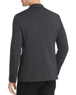 John Varvatos Star Usa Tucker Seersucker Regular Fit Jacket Black thumbnail 2