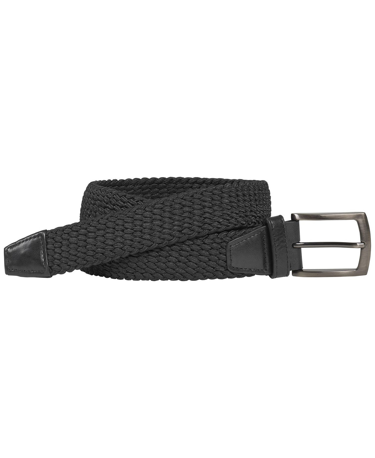 Johnston & Murphy Stitched Edge Leather Belt