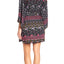 Josie by Natori Printed Twill Short Robe in Black/Multi